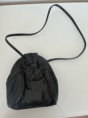 Vintage Bags By Pinky Shoulder Women Black Leather Mini  Shoulder Bag
